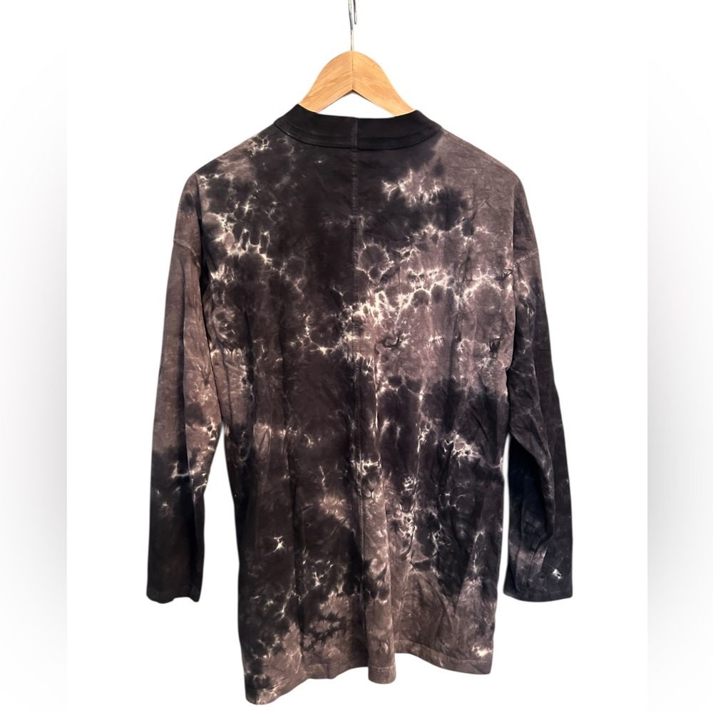 We The Free Women’s Black Grey Tie Dye Mock Neck Long Sleeve Top - Picture 8 of 13
